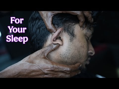 Fall Asleep Instantly: ASMR Ear Massage for Deep Sleep | Old School Head Massage for Insomnia Relief