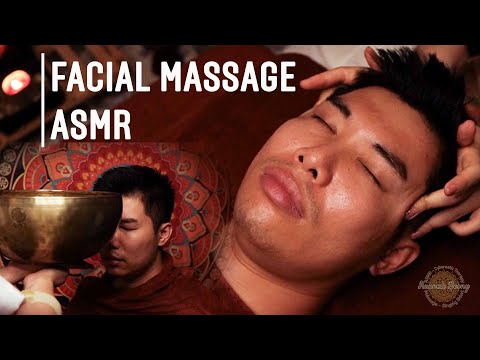 Best ASMR Facial Massage for Deep Sleep | Singing Bowl Meditation