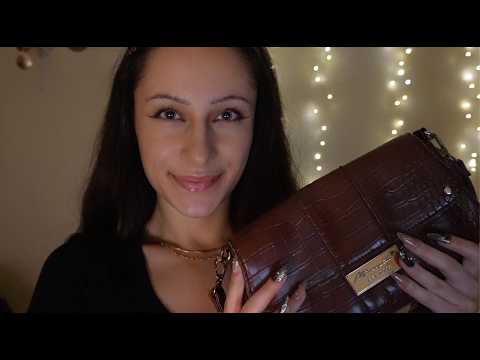 ASMR whats in my going out bag .𖥔 ݁ ˖𖦹⭒°｡⋆