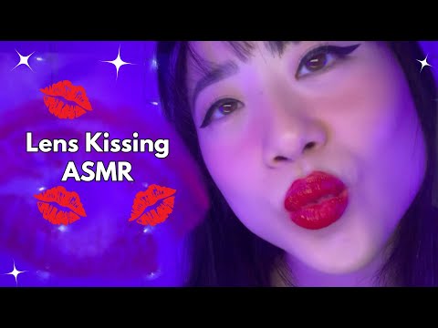 ASMR Red Lipstick Lens Kissing, Mwuah! - The ASMR Index