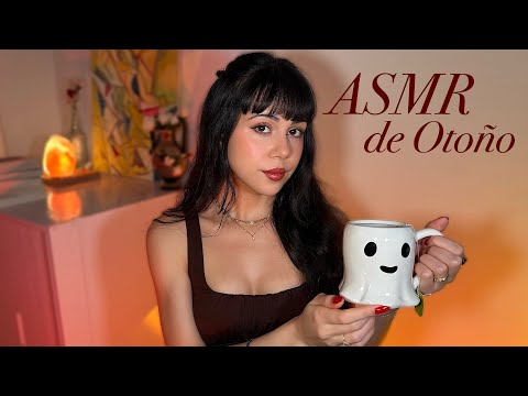ASMR Atención personal en una CABAÑA de OTOÑO 🌧 Susurros y lluvia relajante