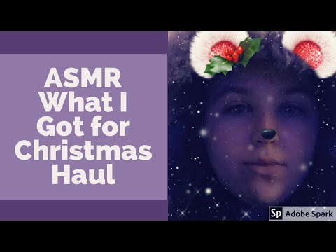 ASMR What I Got For Christmas Haul