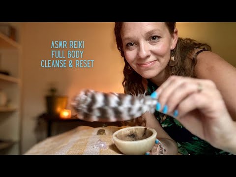 ASMR Reiki Healing POV | Full Body🌈Chakra Energetic Cleanse & Reset | Plucking & Crystal Palpating