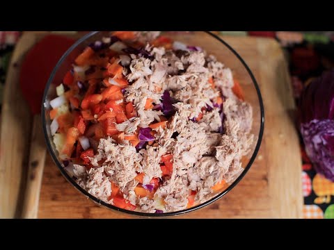How To Make Cold Tuna Pasta ASMR Food Sounds