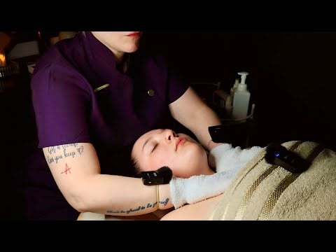 A Relaxing Real Person ASMR Face And Scalp Massage