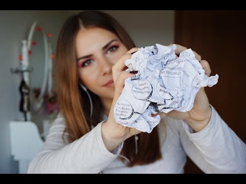 ASMR Crumpling Paper [ No Talking ]