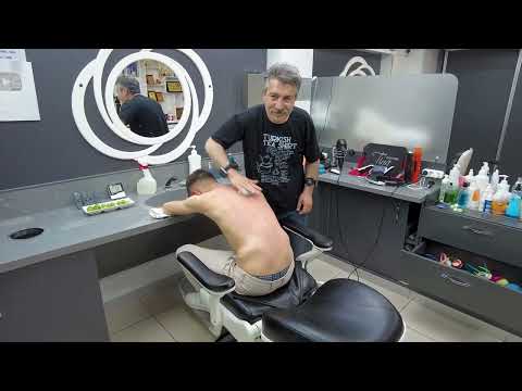 ASMR MASSAGE THERAPY FROM TURKISH BARBER ! RELAXING BACK MASSAGE FOR UNREST AND DEPRESSION