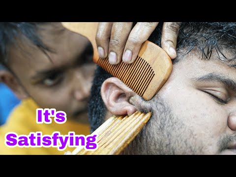 Most Satisfying Indian Comb Massage ASMR | ASMR Sculp Scratching With Comb | Neck Cracking ASMR