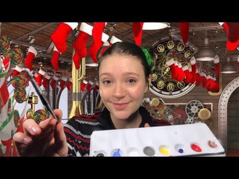 ASMR Christmas Elf Paints Your Face! 🎄