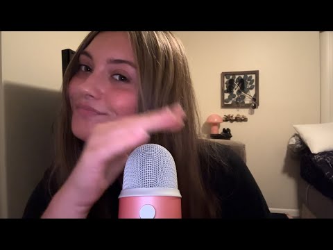 ASMR | breathy, extreme word repetition, stuttering & hand movements