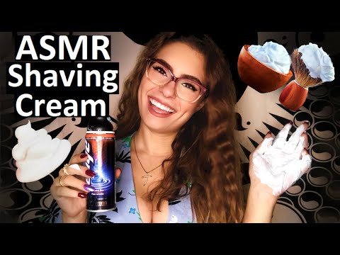ASMR ~SHAVING CREAM TINGLES* ~Wet Sounds~ & Nail Tapping (No Talking)