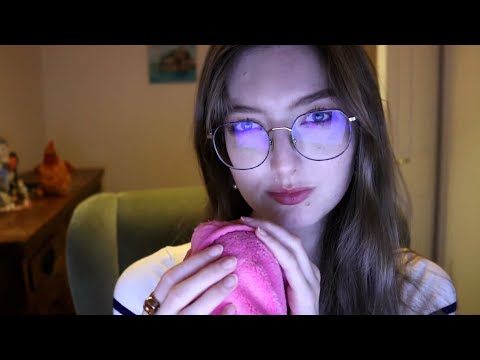 ASMR Sleepy Towel Sounds & Whispered Rambles 💖