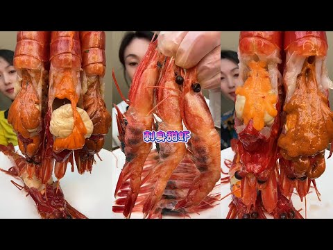 🦐🎊 Giant Crave Worthy Seafood Mukbang  거대한 탐나는 해산물 먹방  巨大で魅力的なシーフードモッパン  巨型诱人海鲜吃播