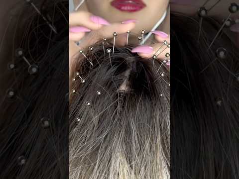 Pins & needles removal 💆🏻‍♀️📍 #asmr #asmrmassage #satisfying #visualtingle #tingles #shorts