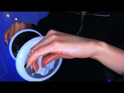 ASMR Oil Ear Massage for Faster Sleep 👂 3Dio, whisper, gloves / オイル耳マッサージ