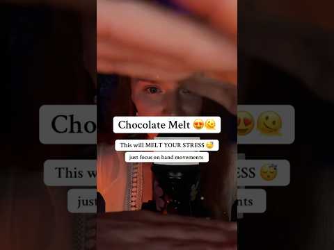 Chocolate melt ASMR 🍫🥱 Watch more 👆🏻