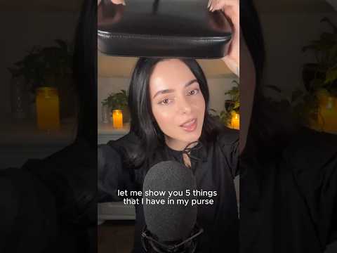 5 things in my purse #asmr #relax #triggersforsleep #asmrrelaxation #whatsinmybag #whatsinmypurse