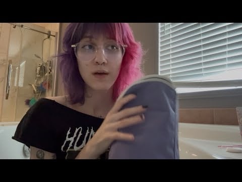ASMR skincare in my bathtub 🛀
