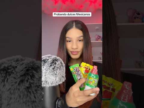 ASMR probando dulces mexicanos #asmreating #mexican #candy