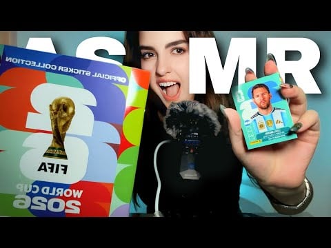 ASMR LLENANDO EL ÁLBUM PANINI MUNDIAL 2026 FIFA 