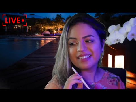 [ASMR] MELHORES SONS COM A BOCA, PALAVRAS POSITIVAS E SOM DO MAR | LUAU 2020 AO VIVO