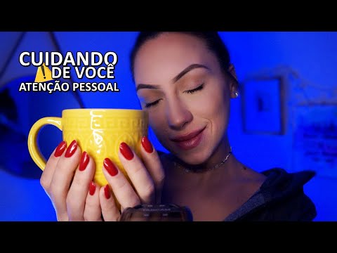 ASMR: CUIDANDO DE VOCÊ RESFRIADO e SUSSURROS QUE VÃO TE AJUDAR A DORMIR