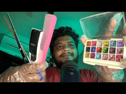 ASMR Fast And Aggressive Doing Your Makeup 💄 || ASMR Haircut Roleplay ✂️