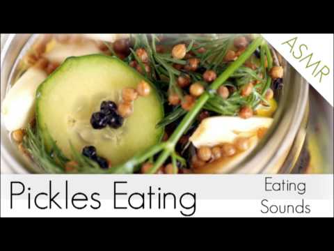 Binaural ASMR Pickles Eating l Eating Sounds & Mouth Sounds