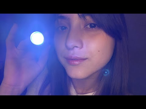 ASMR| Detailed Face Examination. Light triggers | Measuring | Writing | Gloves sounds *soft spoken*