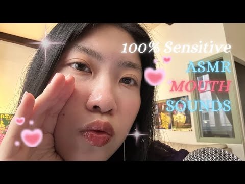 ASMR mouth sounds 🤍 (kisses + hand movements)💕💓