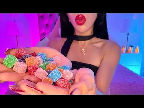 ASMR C0MIEND0 GOMITAS ÁCIDAS😵‍💫⚡️