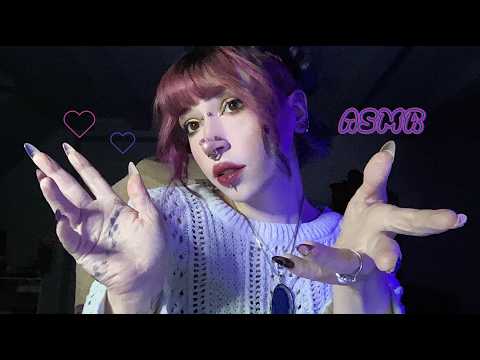 ASMR Hand Sounds & Nail Tapping | Mouth Sounds, Whispering