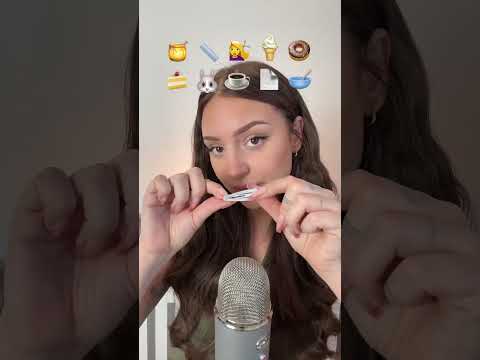EMOJI CHALLENGE 💕🤍🧊🥵 #asmr