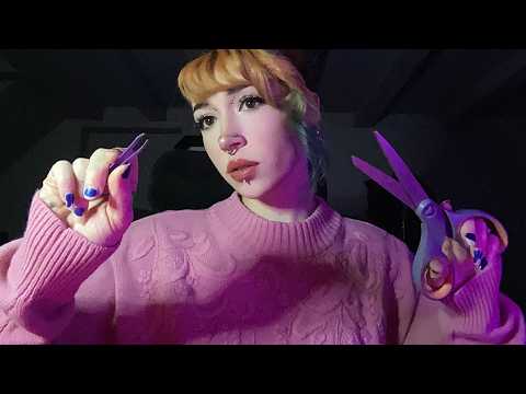ASMR Removing Your Negative Energy | Scissor Sounds, Plucking, Whispering