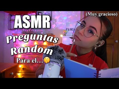 ASMR PREGUNTAS RANDOM/INCÓMODAS🕵🏻‍♀️ | ROLEPLAY ENTREVISTA PARA... | ASMR para dormir | Pandasmr
