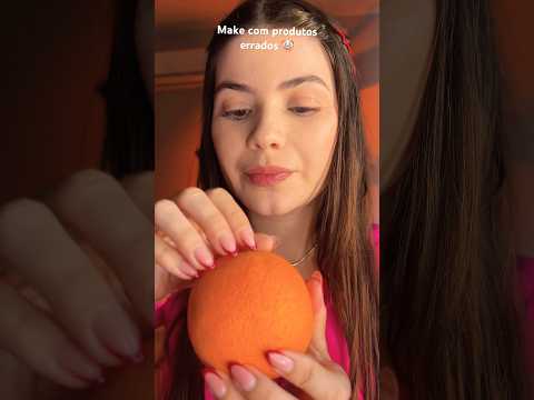 Asmr Make com produtos errados ou nada haver 🤡 #asmr #asmrmaquiagem #makeup #asmrshorts