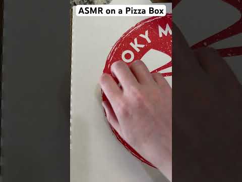 ASMR tapping and scratching on a pizza box #asmr #tapping #scratching #pizza #lofi