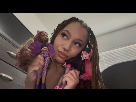 ASMR My Monster High Doll Collection (Tapping and Scratching sounds 