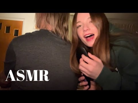 Back scratching & tracing on my grandma! ☺️ (real person ASMR)