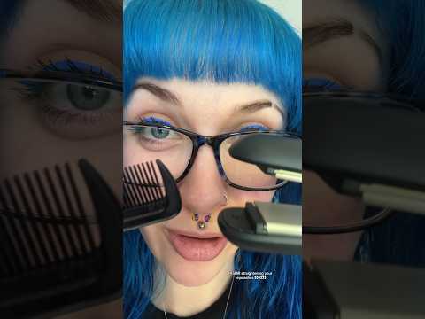 ASMR straightening your eyelashes 👀 #asmr #shorts