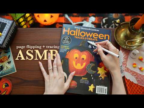 ASMR Whispering and Flipping Through a Halloween Magazine 🎃