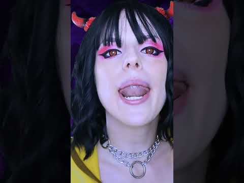 full vid on page😈👅 #asmr #asmrroleplay #asmrmouthsounds #asmrsounds #succubus #cosplay #asmreating