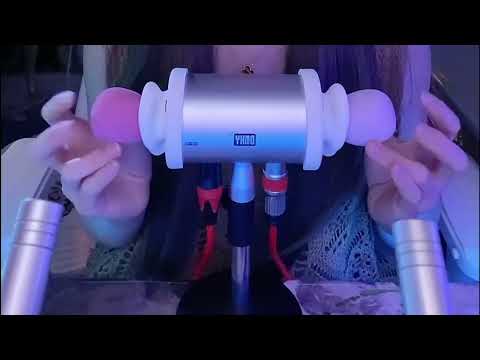 ASMR Sleep Clinic: Ear Cleaning with Lace Gloves,Tuning Fork & Powder Puff Sounds / 2Hr (No Talking)