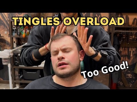 ASMR Personal Attention for Men: 5-Min Barber Shop Head & Face Massage with Spray