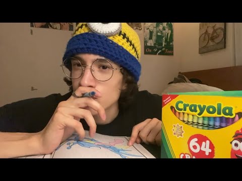 ASMR Coloring With Crayons 🖍️