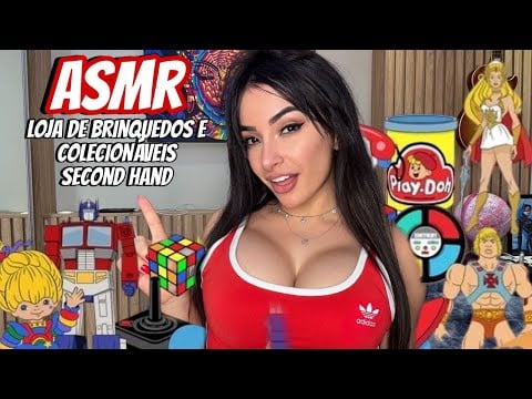 ASMR – Sussurros e Som de Chuva | Tour pela Loja TOKA de Brinquedos Antigos em Curitiba 🧸✨