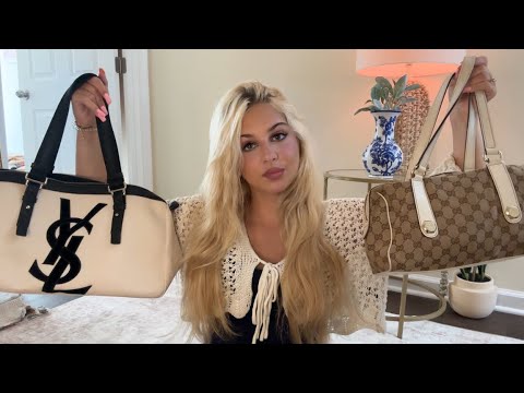ASMR Organizing My New Bag 🖤 30 Mins Of Tapping, Rummaging and Whispered Rambling