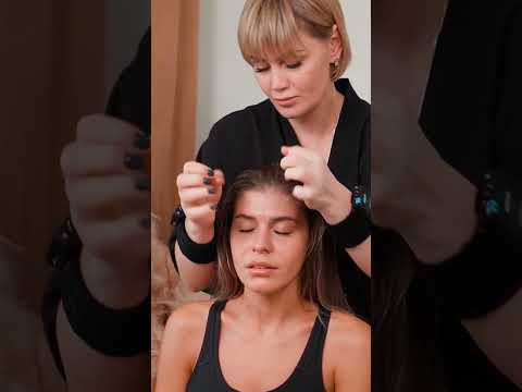 ASMR relaxing neck and facial massage for girl #asmrmassage