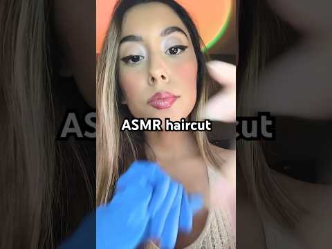 ASMR Haircut with Gloves (Fast) #asmr #haircut #asmrshorts
