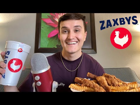 ASMR | Eating Zaxbys Chicken and Fries For The FIRST TIME Mukbang 🐔🍟